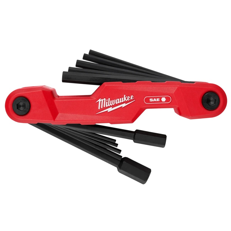 11-Key Electrician's Folding Hex Key Set - SAE
