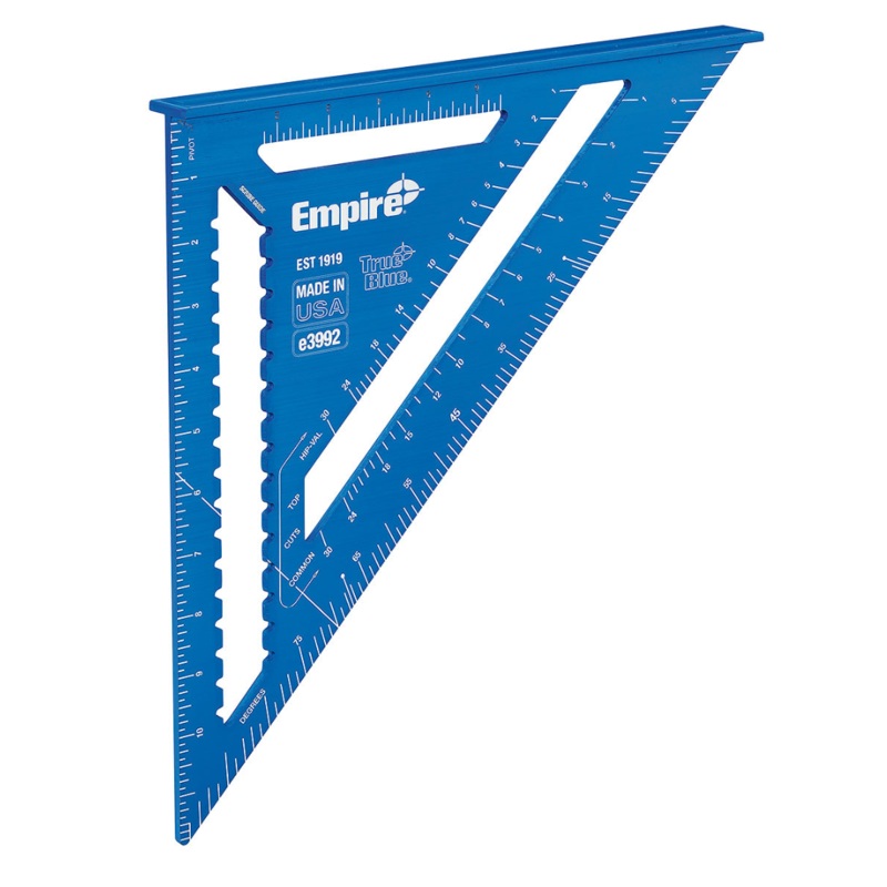 12 in. Laser Etched Aluminum Rafter Square