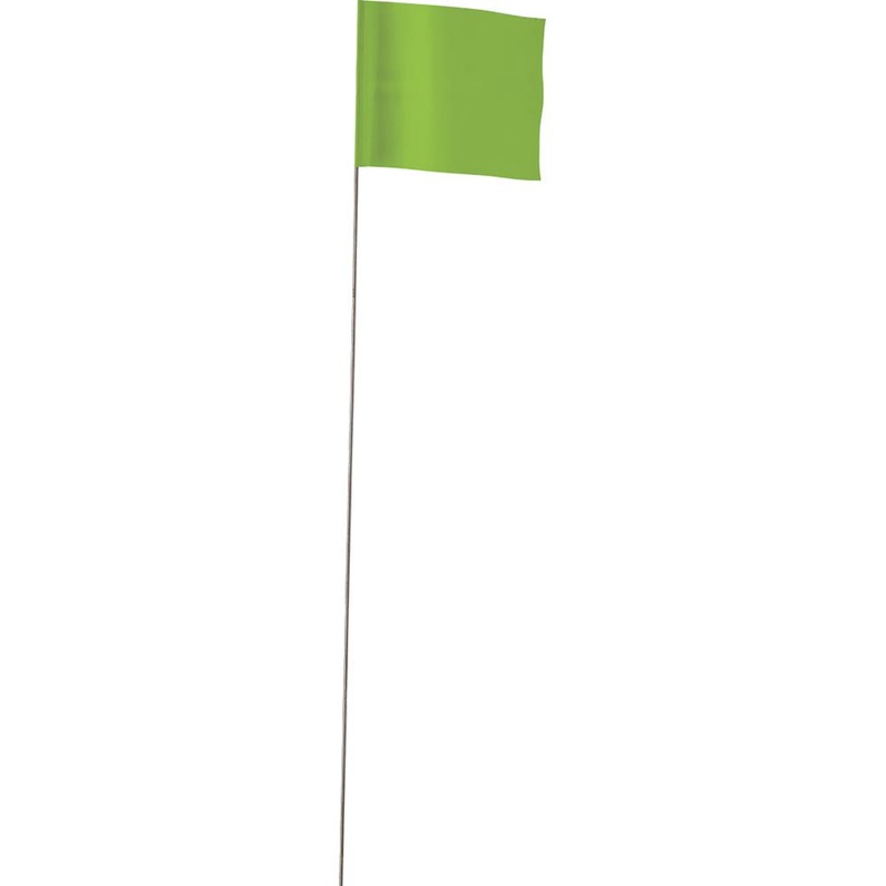 2.5 in. x 3.5 in. Green Flag Stakes