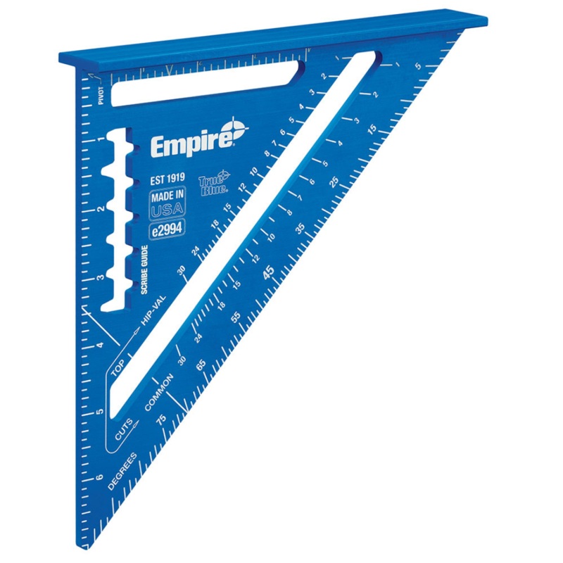 7 in. Laser Etched Aluminum Rafter Square