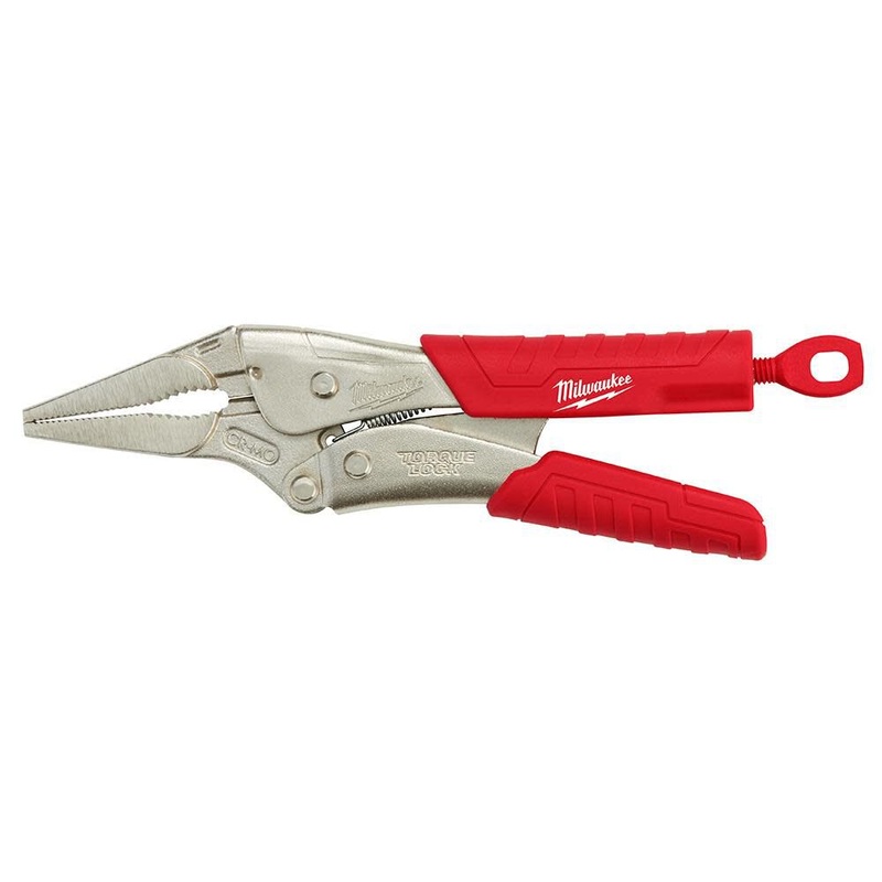 9" TORQUE LOCK Long Nose Locking Pliers with Grips