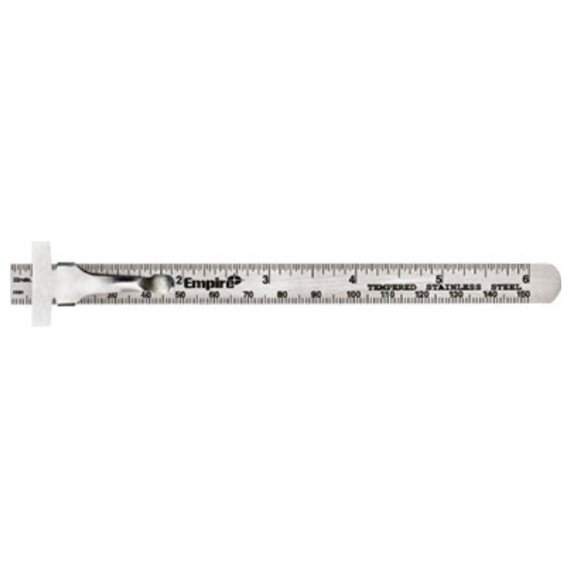 Empire Level 6 Pocket Ruler Stainless Steel