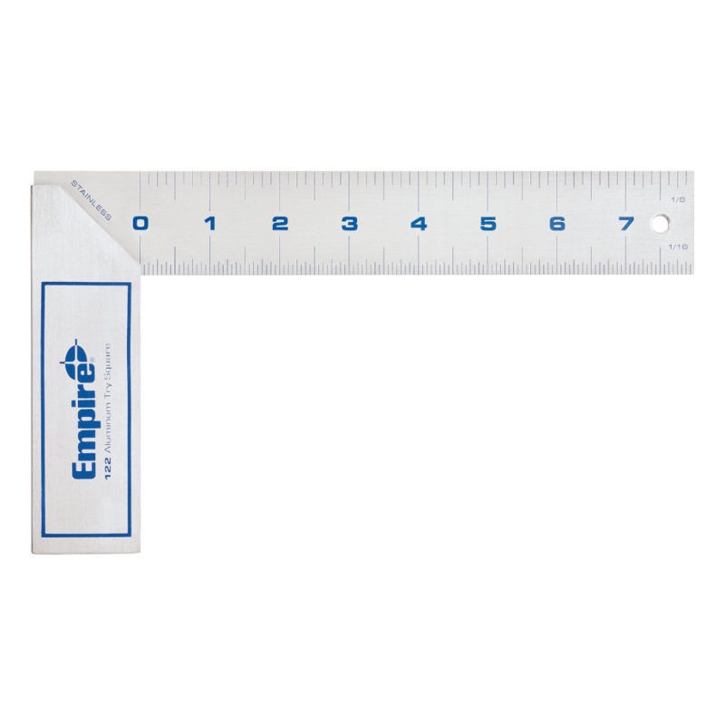 Empire Level 8 in. Heavy Duty Aluminum Try Square