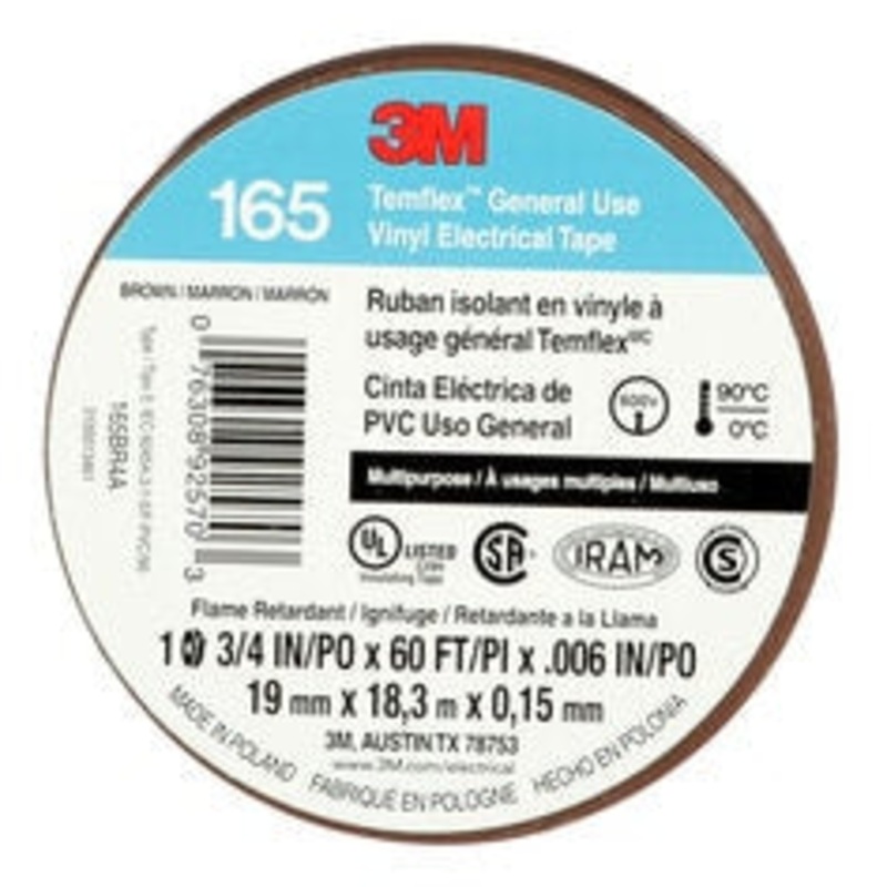 3M Temflex Vinyl Electrical Tape 165