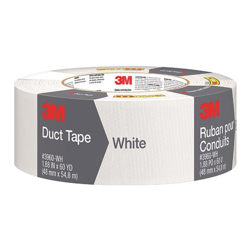 3M White Duct Tape 1.88 in x 60 yd