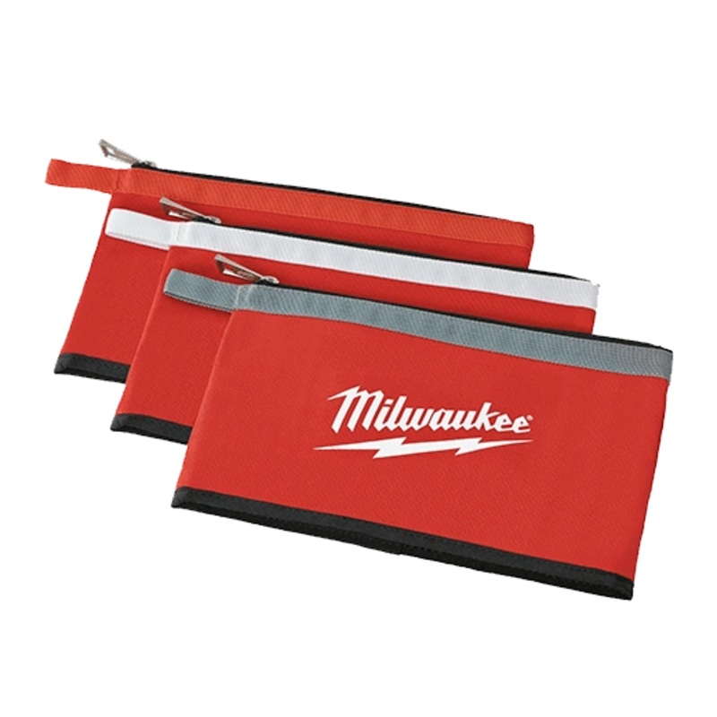 3 Pk Zipper Pouches