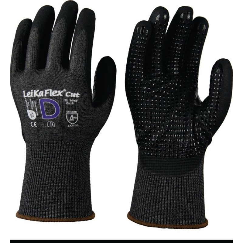 LEIPOLD guantes de proteccin contra cortes LeiKaFlex CUT RL 1645 talla 9 gris/negro (4000391402)