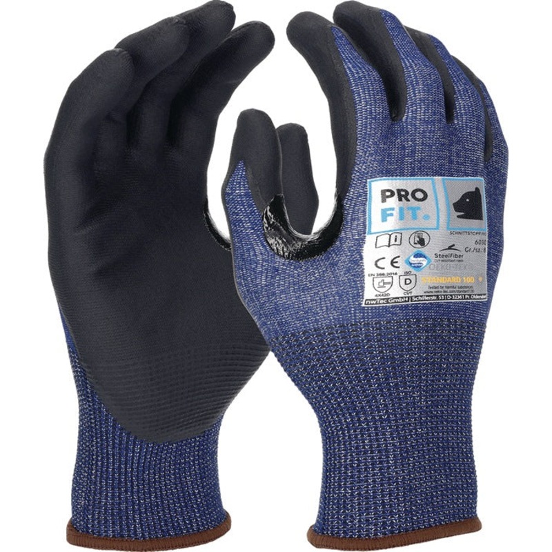 PRO FIT guantes de proteccin contra cortes cut stop Pro talla 10 azul/negro (4000391286)